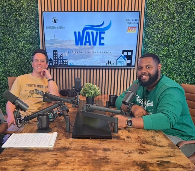 Jeff Fisher and Havon Blue, hosts